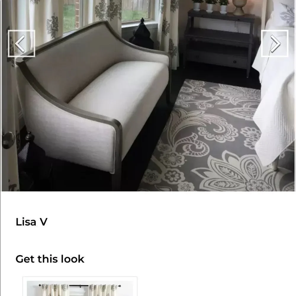 Like new Ballard designs drapes 4 108”long Bingham Printed Damask Draper… - Picture 4 of 12